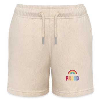Fierté lesbienne LGBTQ Mois de la fierté - Short de jogging enfant bio Stanley/Stella - écru doux - Devant