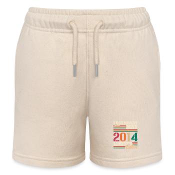 Vintage 2014 Mai Cadeau Anniversaire Rétro - Short de jogging enfant bio Stanley/Stella - écru doux - Devant