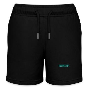 Be Healthy Jogging - Kids Organic Sweat Shorts by Stanley/Stella - black - Front