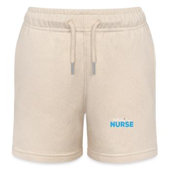 SterPalliative Care Nurse - Kids Organic Sweat Shorts by Stanley/Stella - soft Ecru - Front