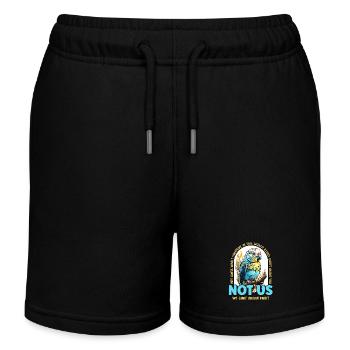 Perruche Hey Devinez quoi Perruche propriétaire Perruche amoureux - Short de jogging enfant bio Stanley/Stella - noir - Devant