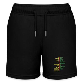 Black History Month Leaders Shirt - Kinder Organic Joggingshorts Mini Bolter von Stanley/Stella - Schwarz - Vorne