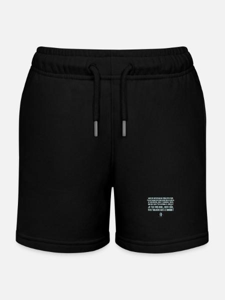 Un reportage de pure invention... Replique culte - Short de jogging enfant bio Stanley/Stella - noir