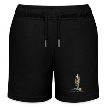 Heißes Wetter Ist Nicht Meine Wahl - Kinder Organic Joggingshorts Mini Bolter von Stanley/Stella - Schwarz - Vorne