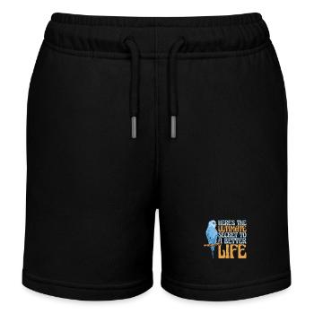 Perruche : Voici l’ultime perruche perruche - Short de jogging enfant bio Stanley/Stella - noir - Devant