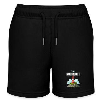 Hamburg Nordlicht Leuchtturm Küste Nordsee Meer - Kinder Organic Joggingshorts Mini Bolter von Stanley/Stella - Schwarz - Vorne