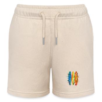 Surfen Vintage Surfer Geschenk - Kinder Organic Joggingshorts Mini Bolter von Stanley/Stella - Natur - Vorne