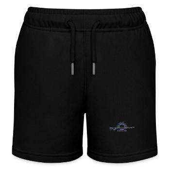 Surfing Vintage Surfer Gift - Kids Organic Sweat Shorts by Stanley/Stella - black - Front