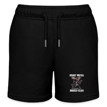 Heavy Metal Moose-ician - Short de jogging enfant bio Stanley/Stella - noir - Devant