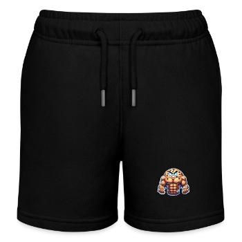 Muskulöser Cookie - Kinder Organic Joggingshorts Mini Bolter von Stanley/Stella - Schwarz - Vorne