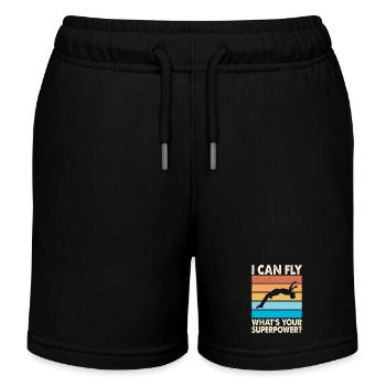 Swim - Kids Organic Sweat Shorts by Stanley/Stella - black - Front