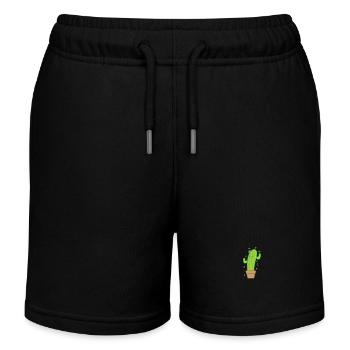 Kaktus mit guter Laune - Kinder Organic Joggingshorts Mini Bolter von Stanley/Stella - Schwarz - Vorne