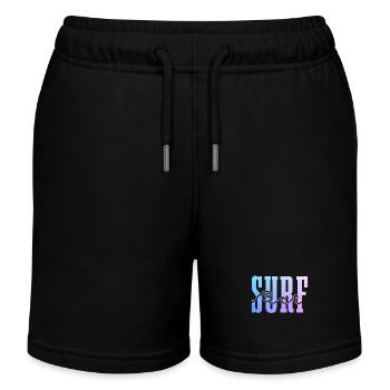 Surfer Vintage Surf Geschenk - Kinder Organic Joggingshorts Mini Bolter von Stanley/Stella - Schwarz - Vorne