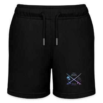 Surfer Vintage Surf Geschenk - Kinder Organic Joggingshorts Mini Bolter von Stanley/Stella - Schwarz - Vorne