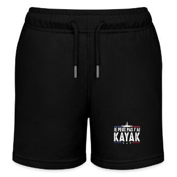 Ich kann nicht Kajak Kajakfahrer Kanufahrer Paddel - Kinder Organic Joggingshorts Mini Bolter von Stanley/Stella - Schwarz - Vorne
