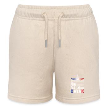 Ich kann nicht Kajak Kajakfahrer Kanu Paddel - Kinder Organic Joggingshorts Mini Bolter von Stanley/Stella - Natur - Vorne