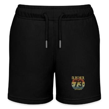 June 1973 - Geburtstag im Juni Oldschool - Kinder Organic Joggingshorts Mini Bolter von Stanley/Stella - Schwarz - Vorne