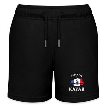 Ich kann nicht Kajak Kajakfahrer Kanu Paddel - Kinder Organic Joggingshorts Mini Bolter von Stanley/Stella - Schwarz - Vorne