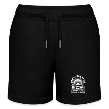Ne me parlez pas avant que j’aie fini mon café - Short de jogging enfant bio Stanley/Stella - noir - Devant