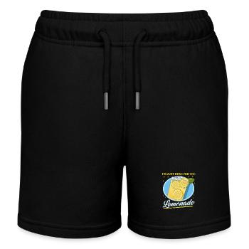 Limonade, limonade au citron, cadeau effervescent - Short de jogging enfant bio Stanley/Stella - noir - Devant