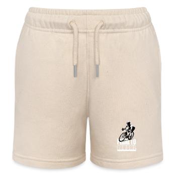 Pedal To Medal Road Bike Road Bike Road Bikes Road Bike - Kids Organic Sweat Shorts by Stanley/Stella - soft Ecru - Front