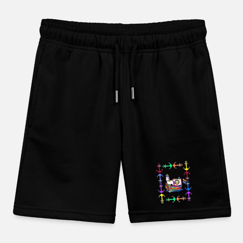 Regenbogen Einhörner Regenbogenfahne LGBT Kinder Organic Joggingshorts Mini Bolter von Stanley/Stella