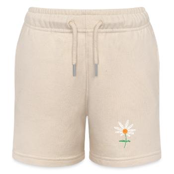Teacher Life - Teach Love Inspire Teachers - Kids Organic Sweat Shorts by Stanley/Stella - soft Ecru - Front