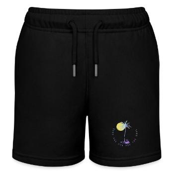 Surfing Vintage Surfer Gift - Kids Organic Sweat Shorts by Stanley/Stella - black - Front