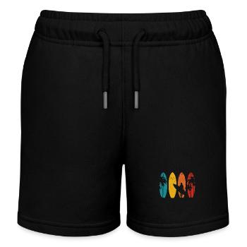 Surfen Vintage Surfer Geschenk - Kinder Organic Joggingshorts Mini Bolter von Stanley/Stella - Schwarz - Vorne
