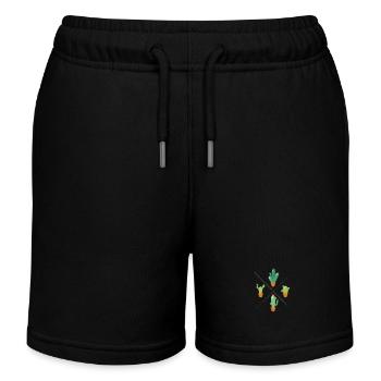 Jardinage de quatre cactus - Short de jogging enfant bio Stanley/Stella - noir - Devant