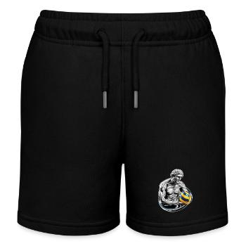 Volleyball - Kids Organic Sweat Shorts by Stanley/Stella - black - Front