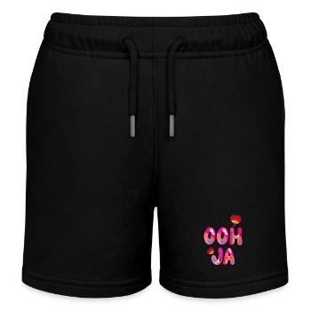 Ooh ja - Kinder Organic Joggingshorts Mini Bolter von Stanley/Stella - Schwarz - Vorne