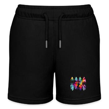 Surfen Tie Dye Surfer Geschenk - Kinder Organic Joggingshorts Mini Bolter von Stanley/Stella - Schwarz - Vorne