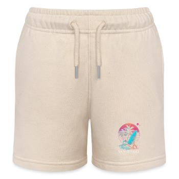 San Diego Kalifornien Surfen Surfer - Kinder Organic Joggingshorts Mini Bolter von Stanley/Stella - Natur - Vorne