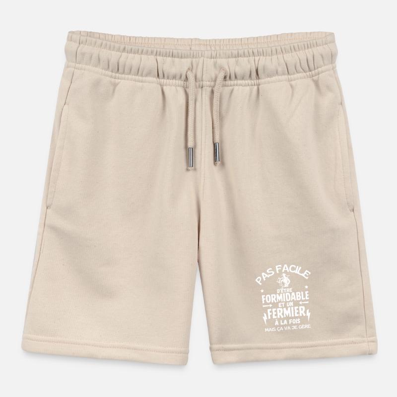 FORMIDABLE FARMER Kids Organic Sweat Shorts by Stanley/Stella