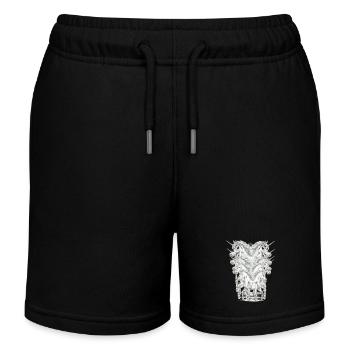 Einhorn Einhörner Fabelwesen Fabeltiere Kind - Kinder Organic Joggingshorts Mini Bolter von Stanley/Stella - Schwarz - Vorne