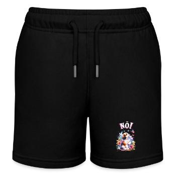 Hund Lustiger Spruch Nö! für Hundeliebhaber - Kinder Organic Joggingshorts Mini Bolter von Stanley/Stella - Schwarz - Vorne