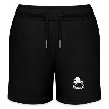 État du cœur de l’Alaska États-Unis Amérique - Short de jogging enfant bio Stanley/Stella - noir - Devant