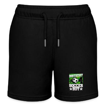 4th birthday Boy Soccer 4 Years Old Gifts - Kinder Organic Joggingshorts Mini Bolter von Stanley/Stella - Schwarz - Vorne