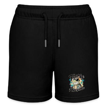 Funny Shield Greatest Saying Turtly Awesome - Short de jogging enfant bio Stanley/Stella - noir - Devant