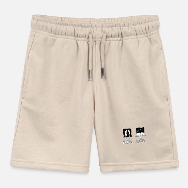 Reader My Problem My Solution Pictogram Mom Dad Kids Organic Sweat Shorts by Stanley/Stella