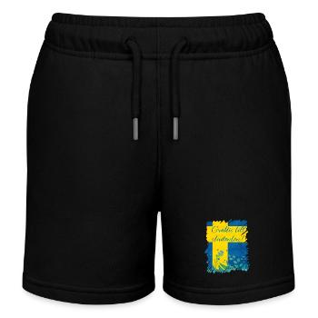 Graduation 2024 class High school graduation party - Kids Organic Sweat Shorts by Stanley/Stella - black - Front