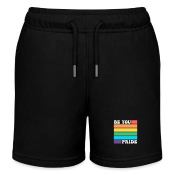 Soyez LGBTQ Gay Lesbian Pride Ally Drapeau arc-en-ciel - Short de jogging enfant bio Stanley/Stella - noir - Devant