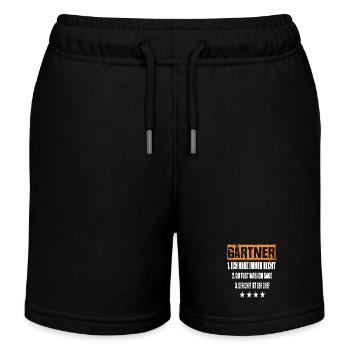 Jardinier - Short de jogging enfant bio Stanley/Stella - noir - Devant