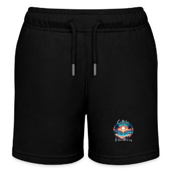 Sunset in Utila, Honduras - Kids Organic Sweat Shorts by Stanley/Stella - black - Front