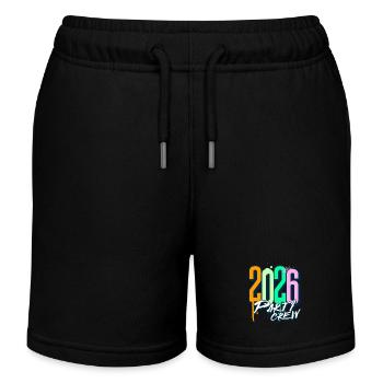 2026 Party Crew - Kinder Organic Joggingshorts Mini Bolter von Stanley/Stella - Schwarz - Vorne
