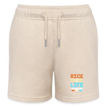 Filipino Philippines - Kids Organic Sweat Shorts by Stanley/Stella - soft Ecru - Front