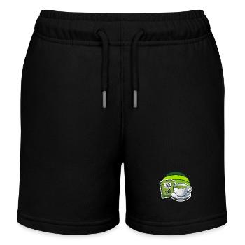 Hot Tea Earl Grey Girlie Coffee Lover Hot Drinks - Kinder Organic Joggingshorts Mini Bolter von Stanley/Stella - Schwarz - Vorne