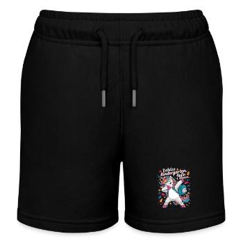 Goodbye Kindergarten Hello 1st Class 2024 - Kids Organic Sweat Shorts by Stanley/Stella - black - Front