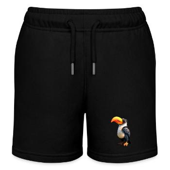 Toucan Forêt tropicale Amérique du Sud Toucans Toucan géant - Short de jogging enfant bio Stanley/Stella - noir - Devant